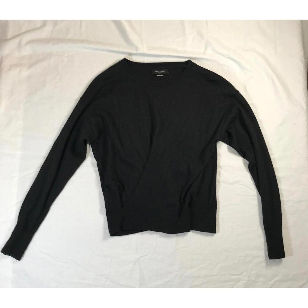 Isabel Marant Black Long Sleeve Cashmere Sweater